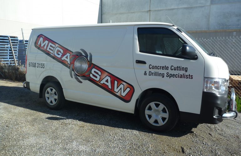 Megasaw Van | #1 Concrete Cutting Company in Melbourne