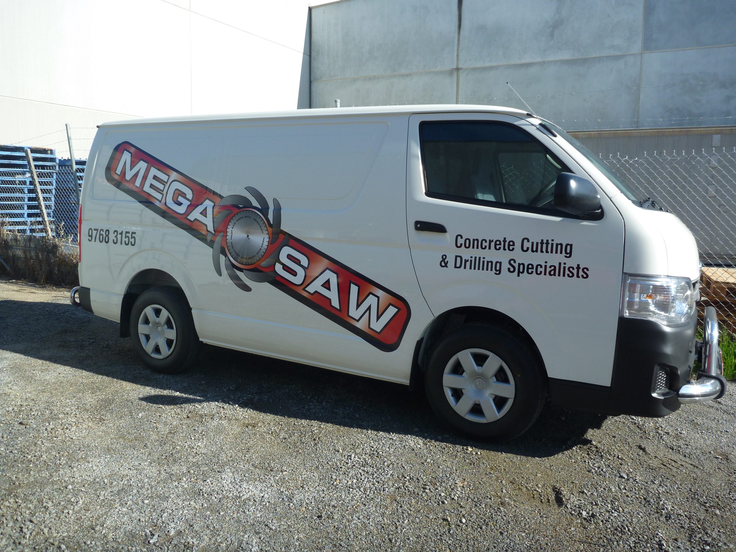 Megasaw Van | #1 Concrete Cutting Company in Melbourne