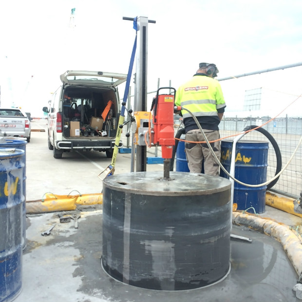 concrete core drilling activity