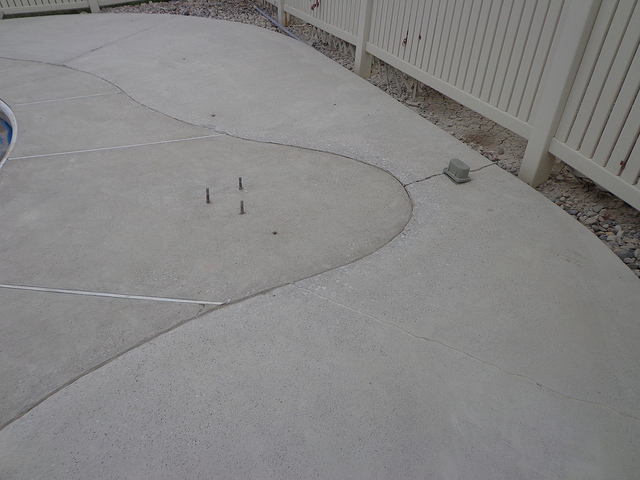 newly grinded concrete floor