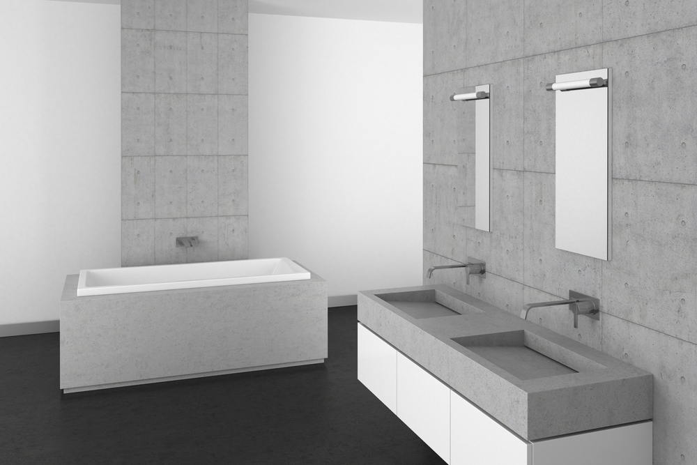 Concrete bathtubs - home remodeling ideas