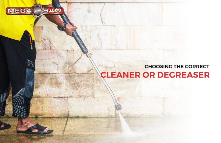 choosing the cleaner or degreaser