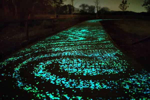 glowing pathway