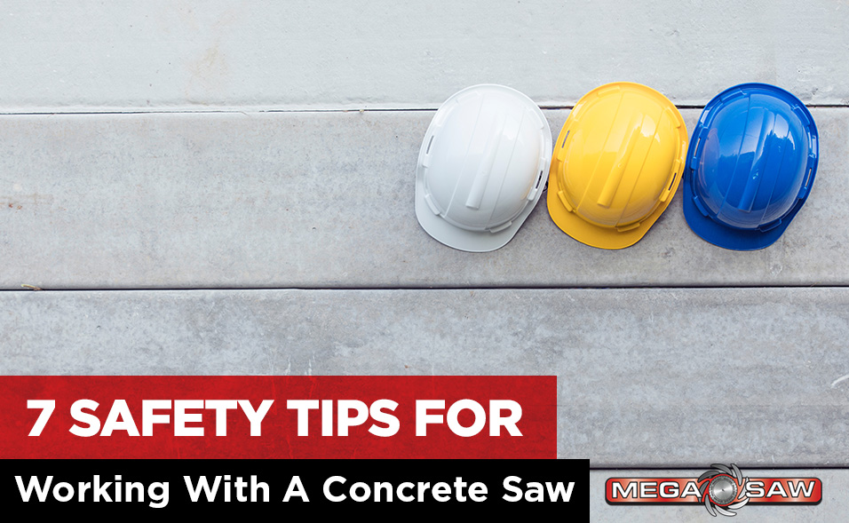 safety tips concrete saw