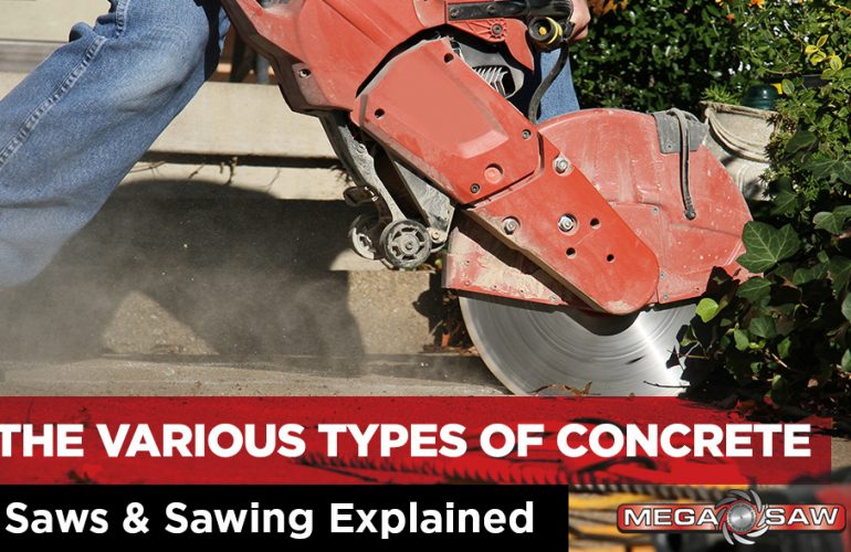 types of concrete saw and sawing