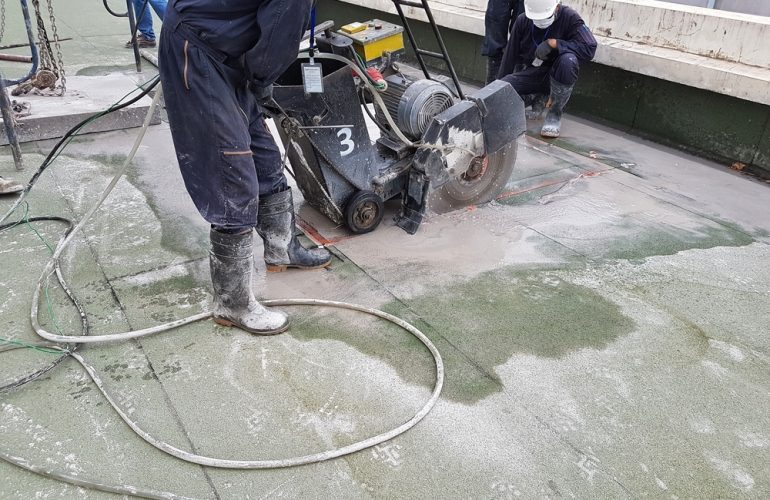 How cut Concrete Floor For New Plumbing