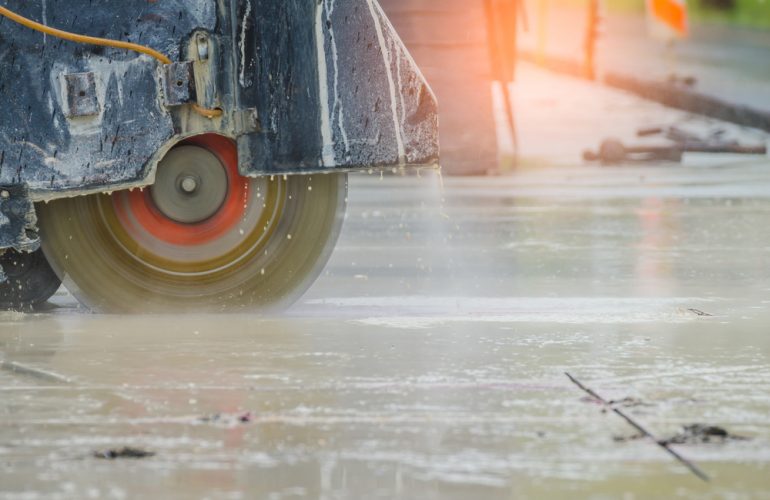 How To Cut Thick Concrete Slab cutting